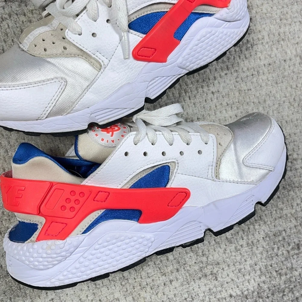Nike Air Huarache Ultramarine‎ Mens Size 8 White Blue Orange 2017 318429-112
